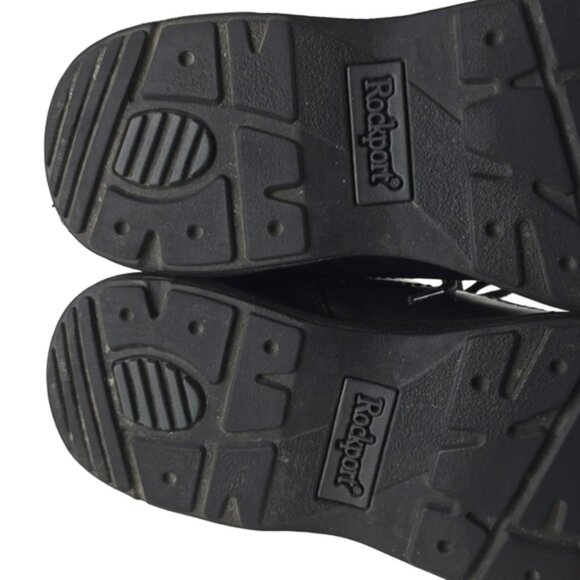 Rockport Men's Black Leather Lace Up Oxfords Shoes Work Walking Comfort Sz 10.5 - Picture 15 of 16